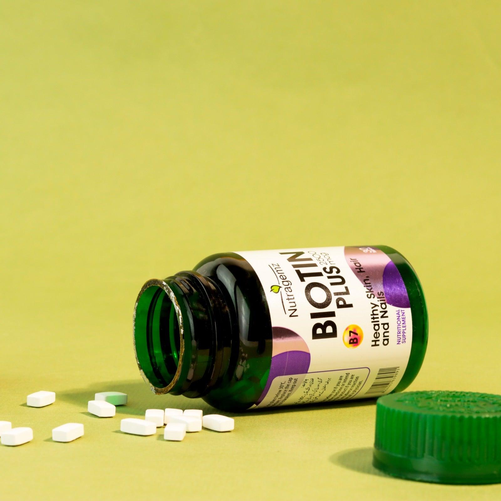 Biotin Plus 2500mcg for Skin, Hair and Nails - Herbion Naturals