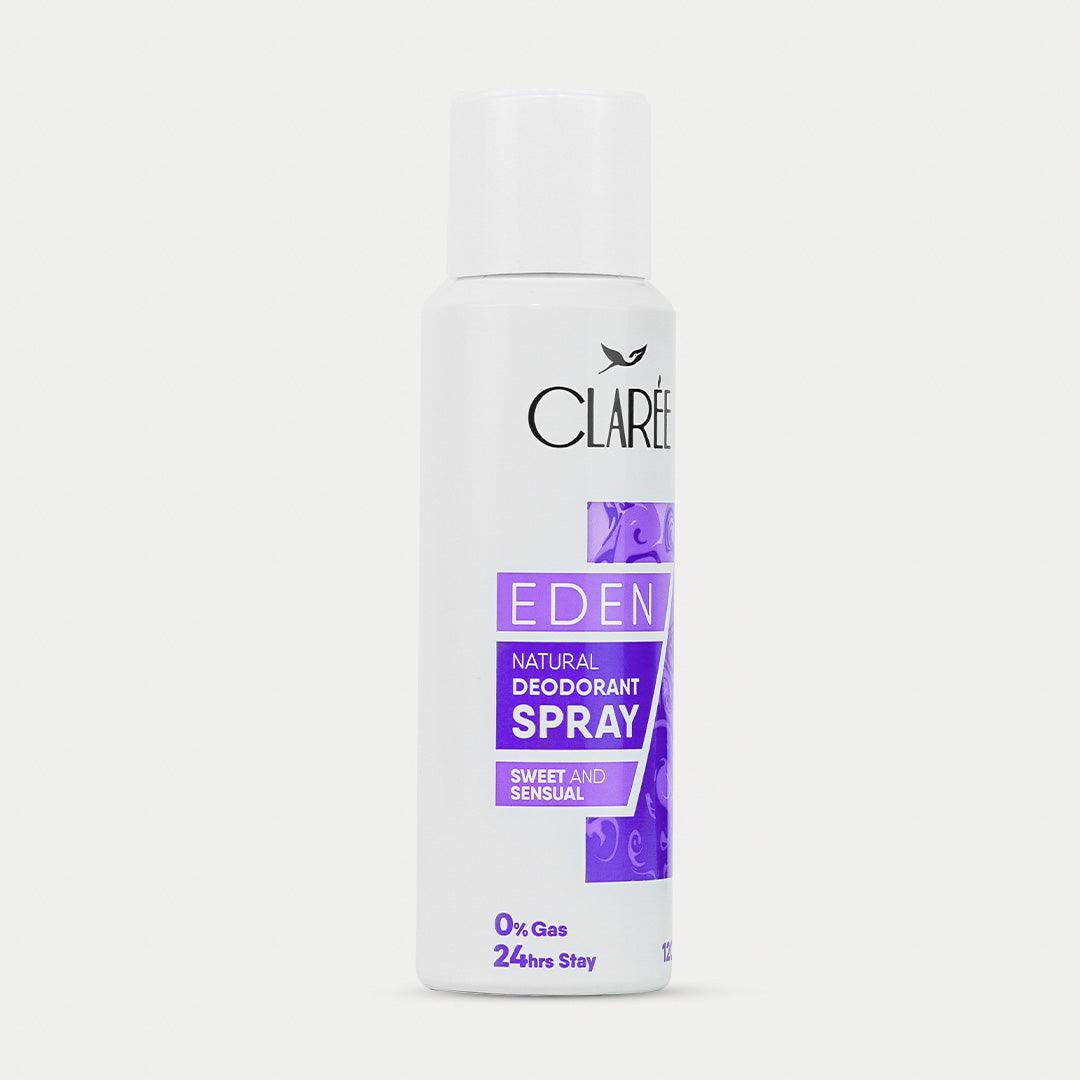 CLAREE Eden Natural Deodorant Spray - Sweet and Sensual - Herbion Naturals