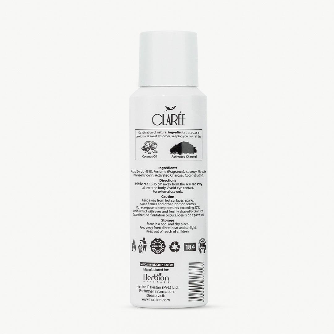 CLAREE Eden Natural Deodorant Spray - Sweet and Sensual - Herbion Naturals