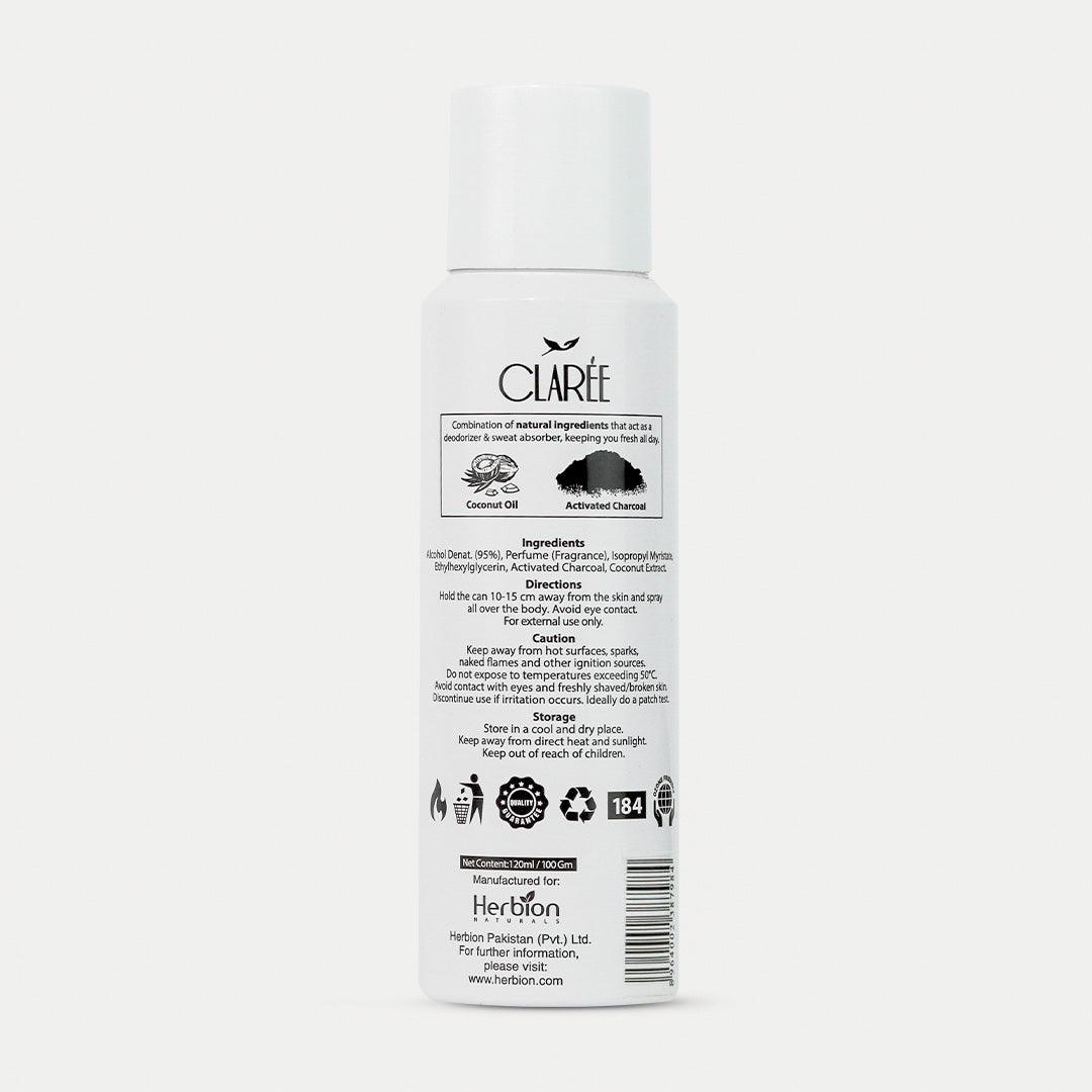 CLAREE Lush Natural Deodorant Spray - Cool and Breezy - Herbion Naturals