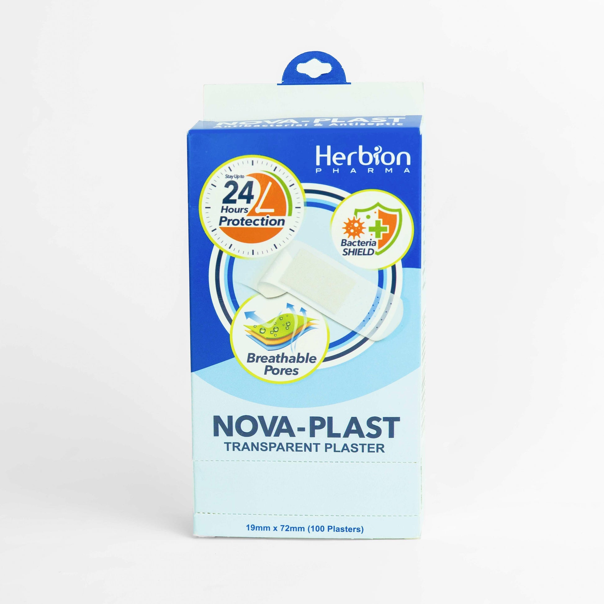 Nova-Plast Transparent Plaster (100 Plasters) - Herbion Naturals