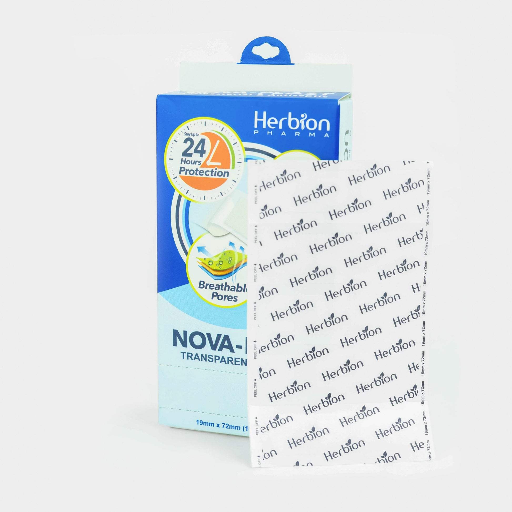 Nova-Plast Transparent Plaster (100 Plasters) - Herbion Naturals
