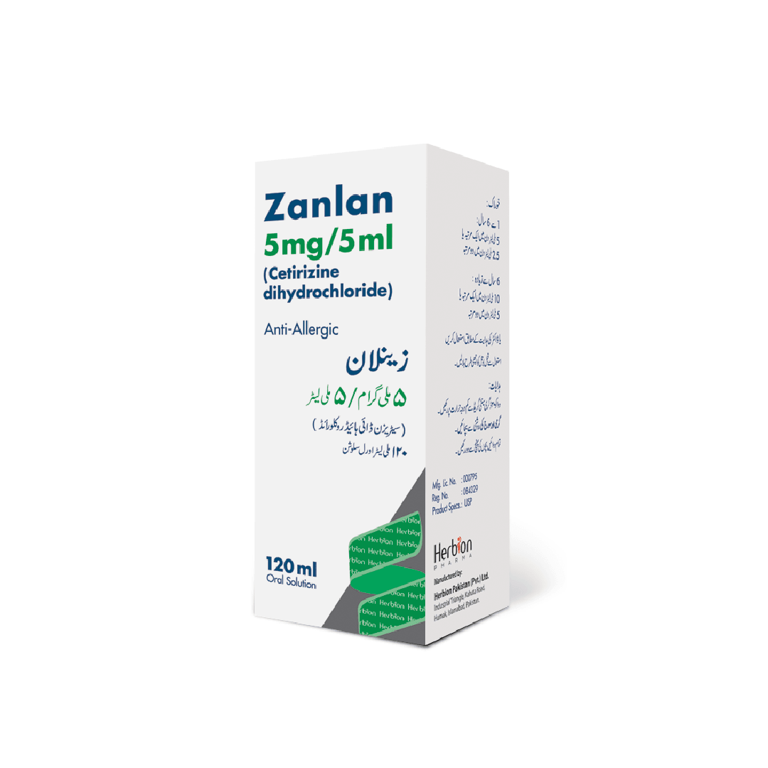 Zanlan Syrup 120ml 5mg/5ml - Herbion Naturals