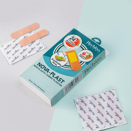 Nova-Plast Non-Elastic Fabric Plaster (100 Plasters) - Herbion Naturals