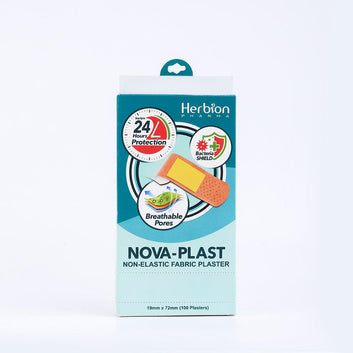 Nova-Plast Non-Elastic Fabric Plaster (100 Plasters) - Herbion Naturals