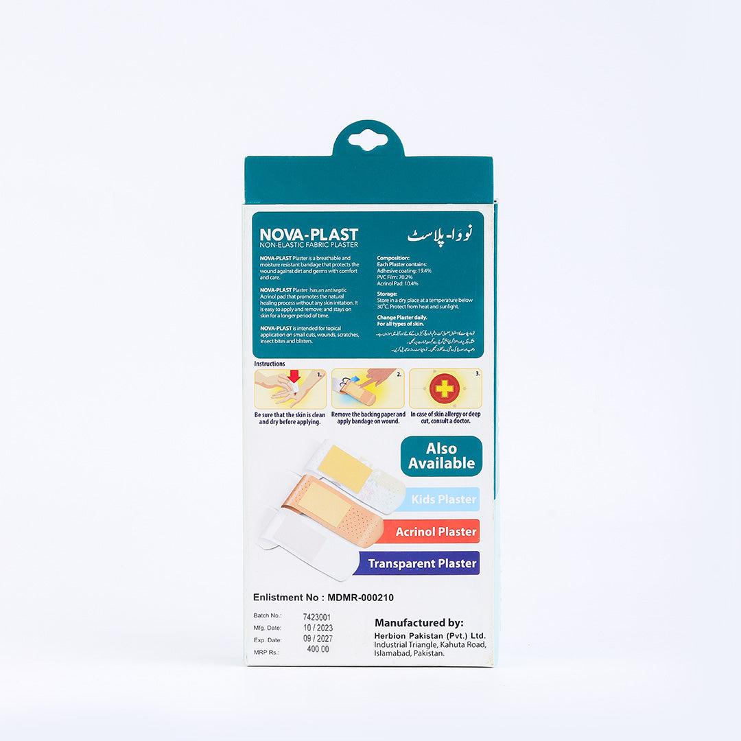 Nova-Plast Non-Elastic Fabric Plaster (100 Plasters) - Herbion Naturals
