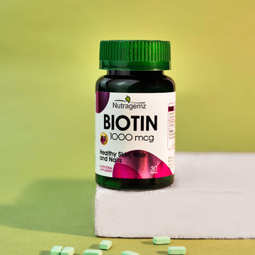 Biotin 1000mcg for Skin, Hair and Nails - Herbion Naturals
