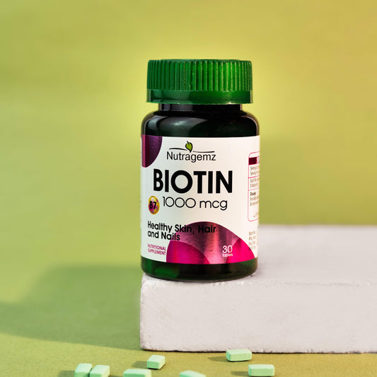 Biotin 1000mcg for Skin, Hair and Nails - Herbion Naturals