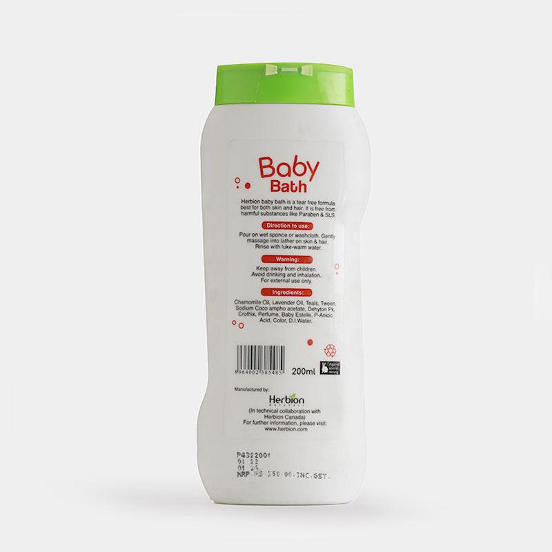 SLS Free Baby Body wash | 100% Parabens and Tear Free Formula - Herbion Naturals