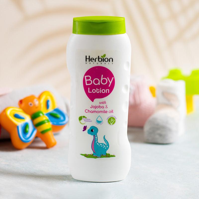 Natural Baby Lotion - 100% Paraben Free - Baby Body Moisturizer - Herbion Naturals