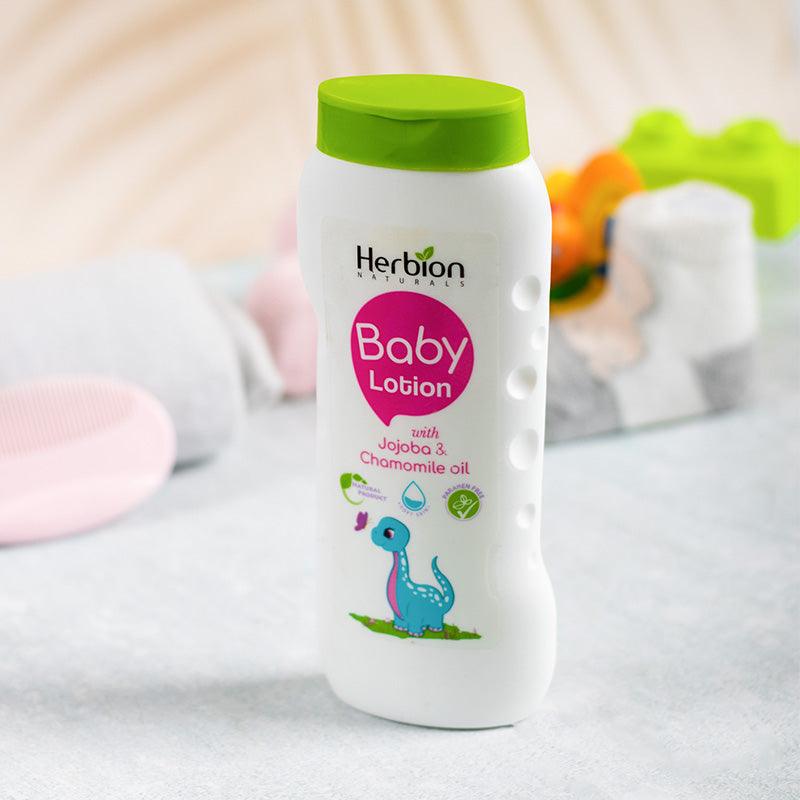 Natural Baby Lotion - 100% Paraben Free - Baby Body Moisturizer - Herbion Naturals