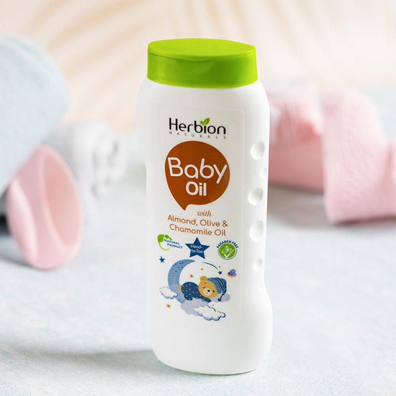 Herbion All Natural Baby Oil 200ml - Herbion Naturals