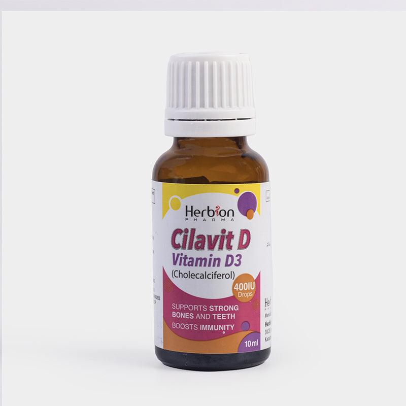 Cilavit D Vitamin D3 400 IU Drops 10ml - Herbion Naturals