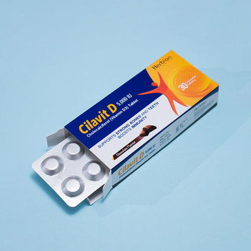 Cilavit D 5000 IU Chewable Tablet (30 Tablets) - Herbion Naturals