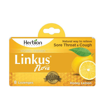 Linkus Nova – Honey Lemon (12 x 8 Lozenges in 1 Box) - Herbion Naturals