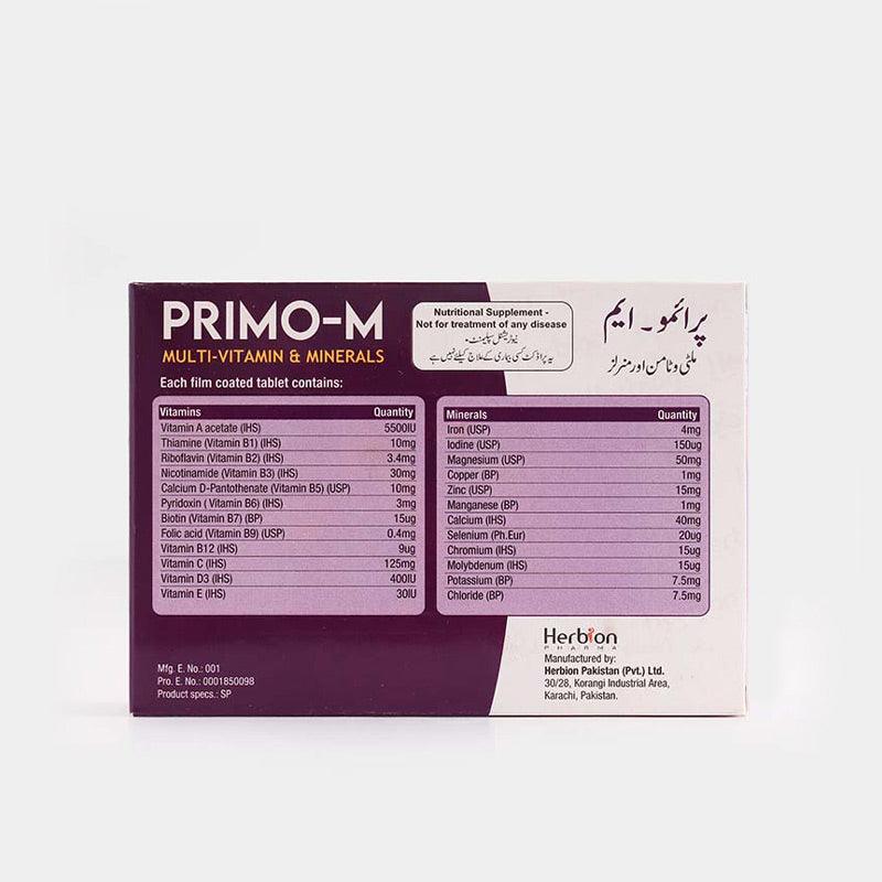 Primo-M Tablet - Herbion Naturals