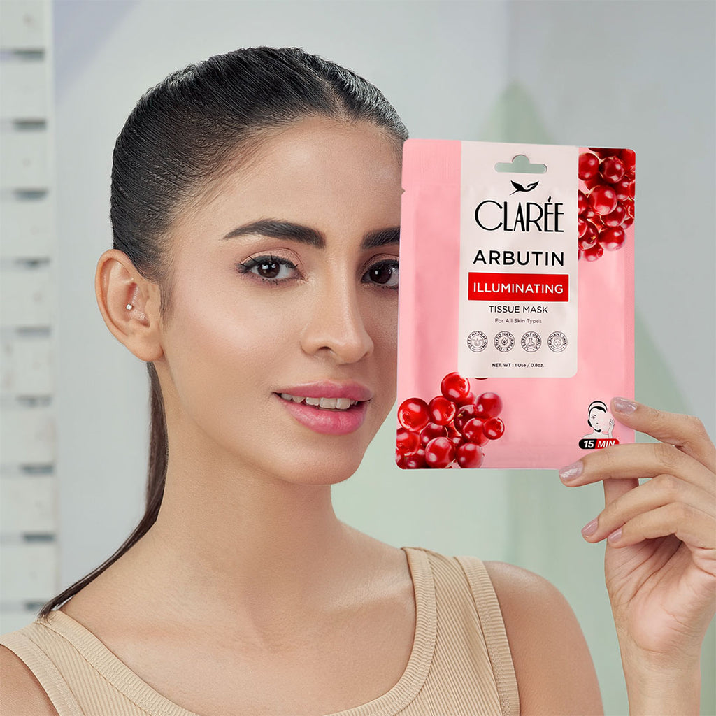 CLAREE Arbutin Illuminating Tissue Mask