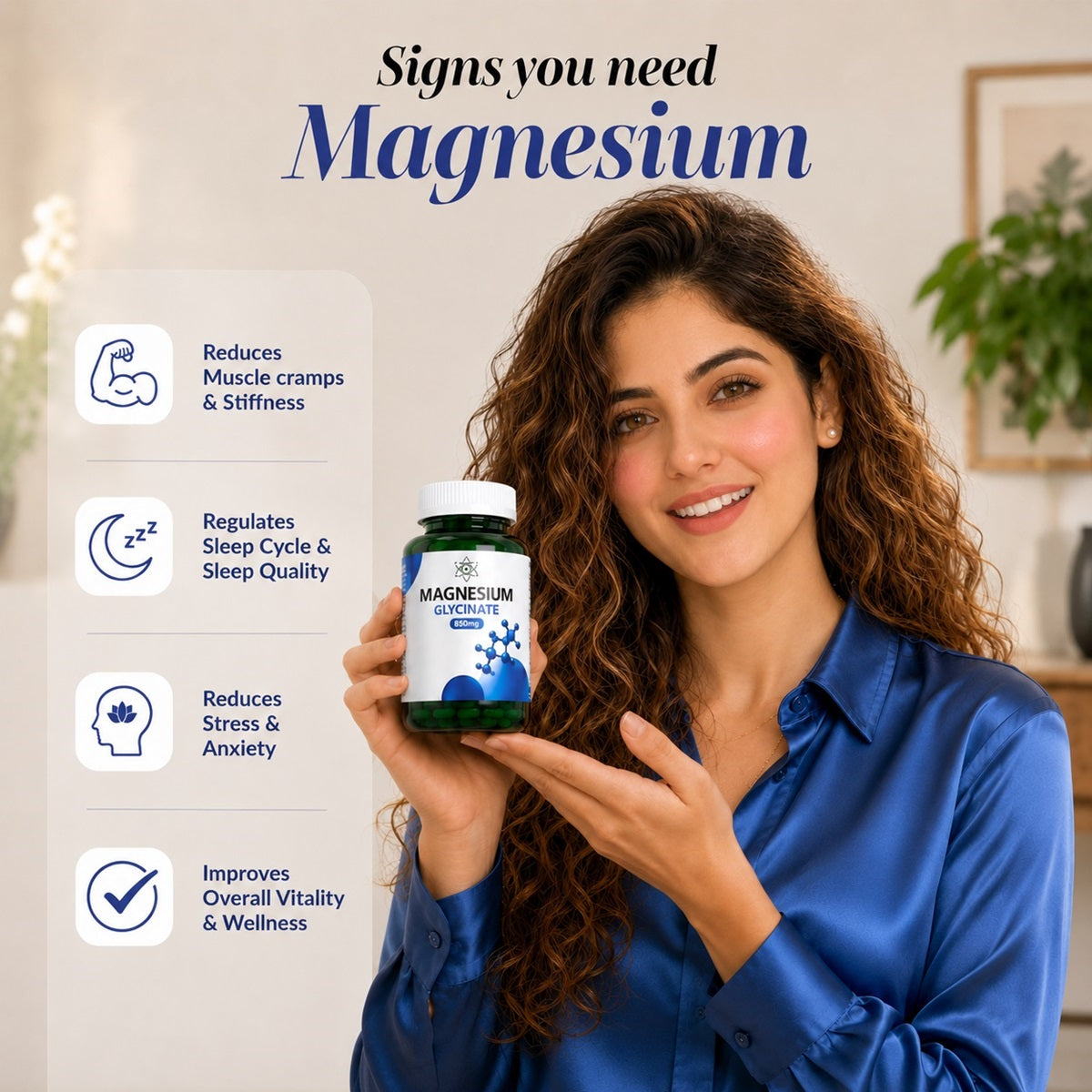 Magnesium Glycinate Pakistan – Herbion Naturals supplement for bone health and relaxation