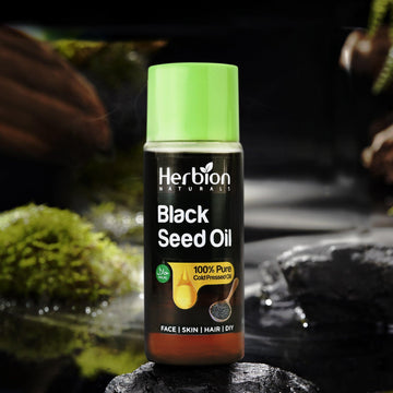 Black Seed Oil 60ml - 100% Pure Cold Pressed Oil - Herbion Naturals