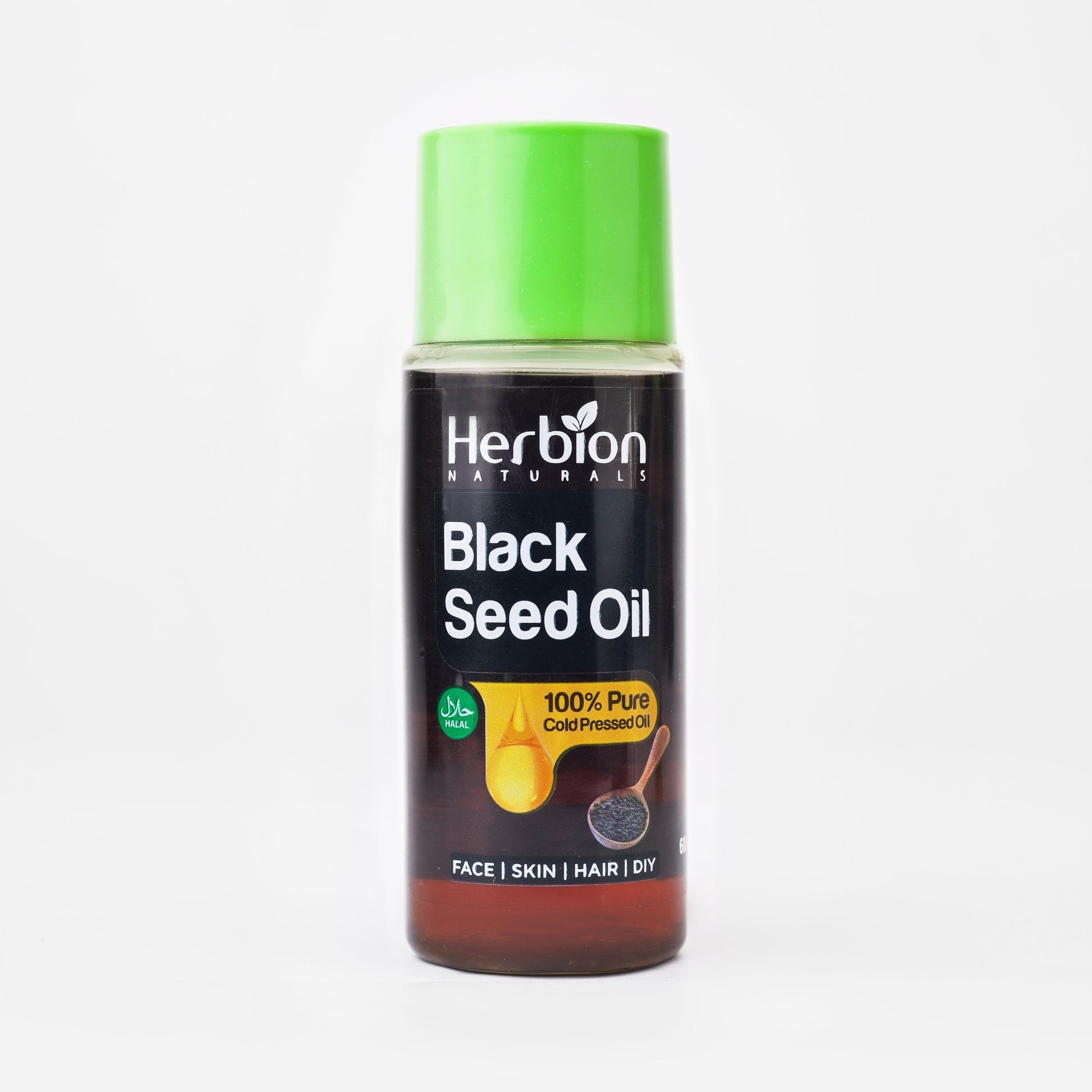 Black Seed Oil 60ml - 100% Pure Cold Pressed Oil - Herbion Naturals