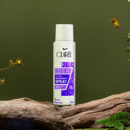 CLAREE Eden Natural Deodorant Spray - Sweet and Sensual