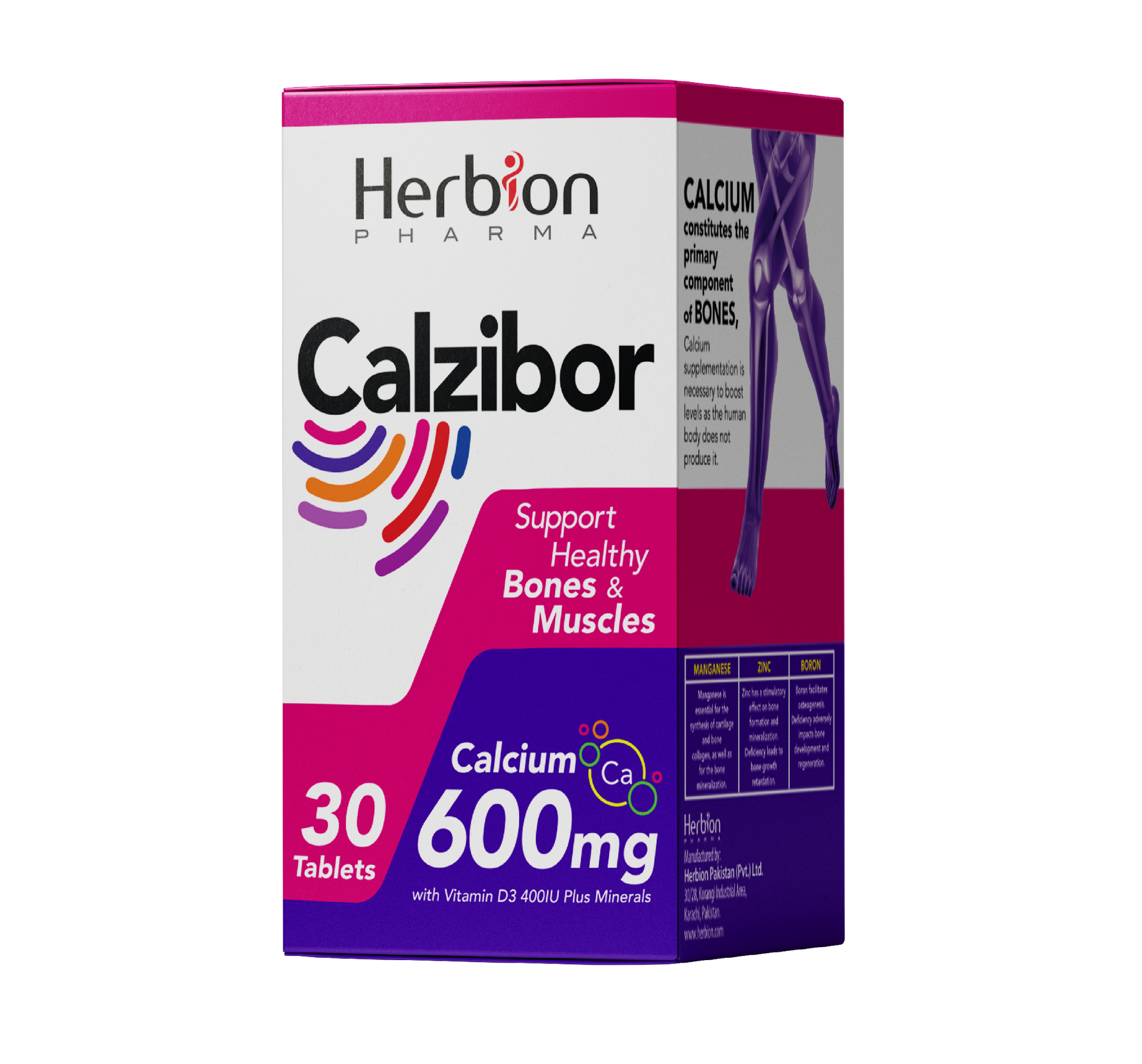 Calzibor Calcium + Vitamin D3