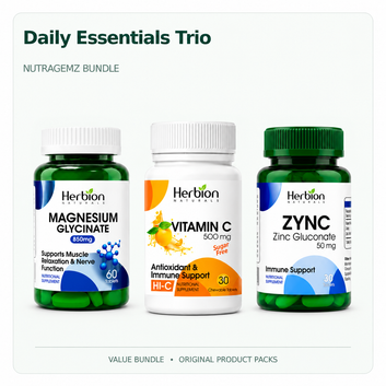 Vitamin & Mineral Essentials Trio (Magnesium + Vitamin C + ZYNC)