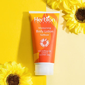 Moisturizing Body Lotion with Sunflower Oil, Lemon and Cucumber Juice