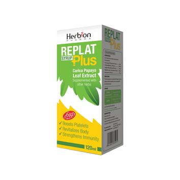 REPLAT Plus Papaya Leaf Platelet Support Syrup 120ml – Herbion Pharma Pakistan