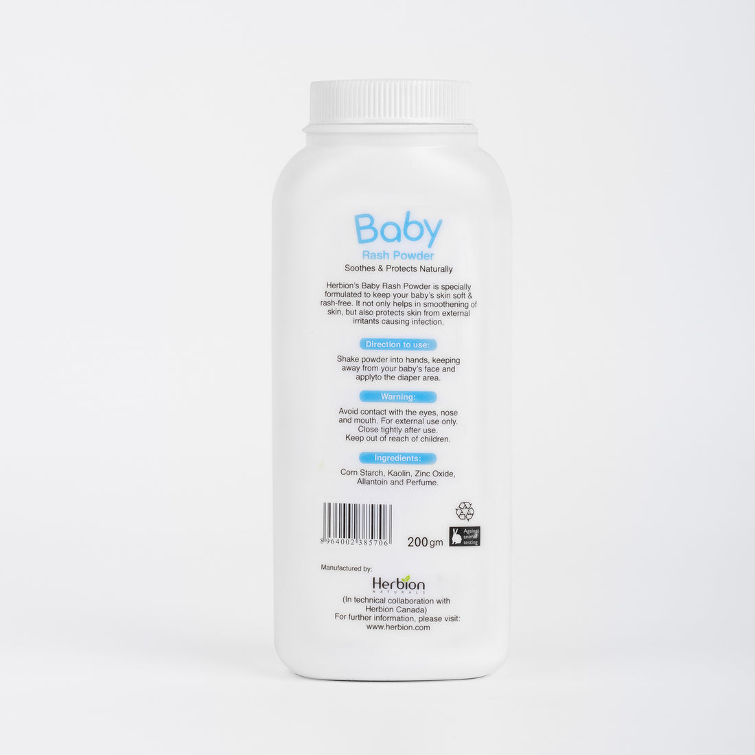 Talc-Free Baby Rash Powder with Corn Starch 200gm