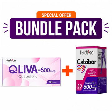 Women's Daily Wellness Bundle (QLIVA + Calzibor)