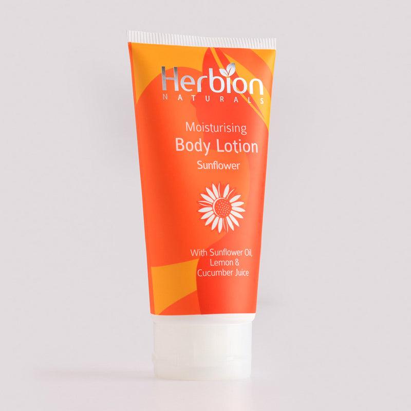 Moisturizing Body Lotion with Sunflower Oil, Lemon and Cucumber Juice - Herbion Naturals