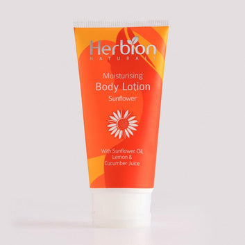 Moisturizing Body Lotion with Sunflower Oil, Lemon and Cucumber Juice - Herbion Naturals