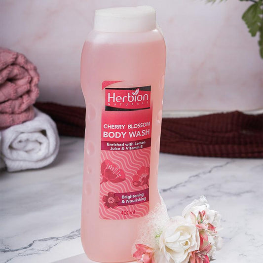Cherry Blossom Body Wash 400ml - Herbion Naturals