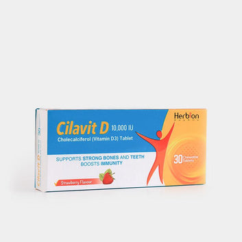 Cilavit D 10000 IU Chewable Tablet (30 Tablets) - Herbion Naturals