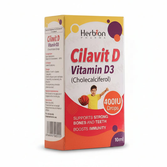 Cilavit D Vitamin D3 400 IU Drops 10ml - Herbion Naturals
