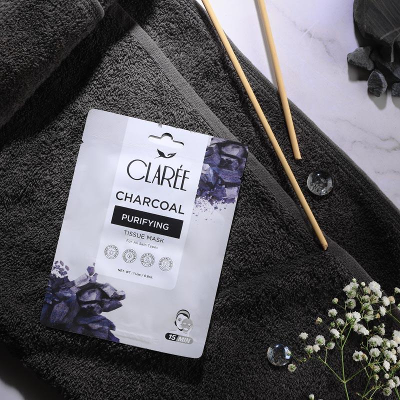 CLAREE Charcoal Purifying Tissue Mask - Herbion Naturals