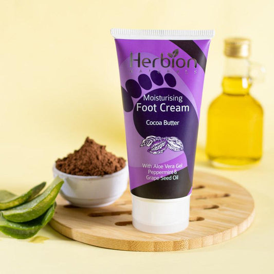 Anti-crack Moisturizing Foot Cream - Cocoa Butter - Herbion Naturals