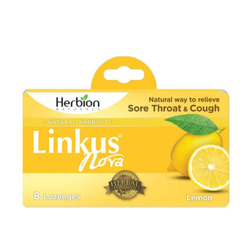 Linkus Nova – Lemon (12 x 8 Lozenges in 1 Box) - Herbion Naturals