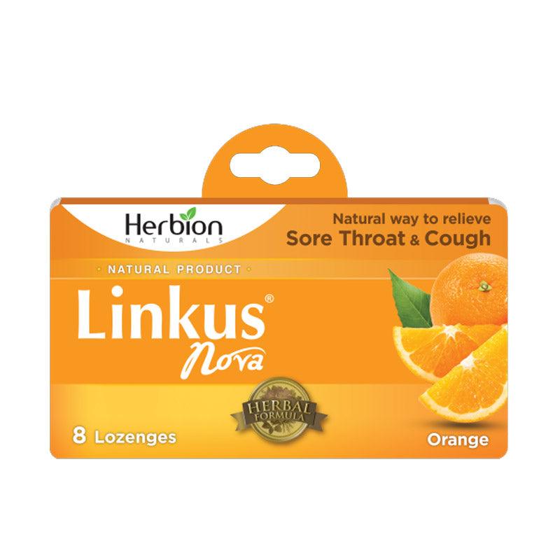 Linkus Nova – Orange (12 x 8 Lozenges in 1 Box) - Herbion Naturals