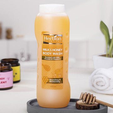 Milk & Honey Body Wash 400ml - Herbion Naturals